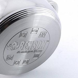 Набор кастрюль из нержавеющей стали Benson BN-236 с подставкой 5 предметов - Фото 1