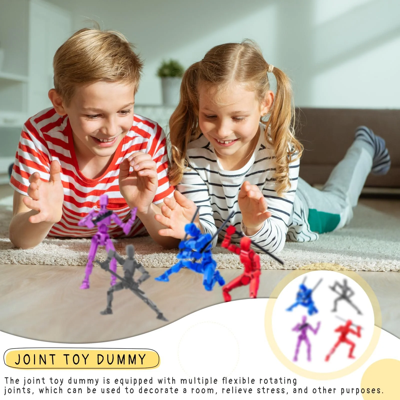 Фігурки SilverChry T13 Dummy 4 штуки рухомі з аксесуарами, фото №6