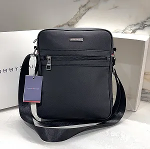 Чоловіча сумка через плече брендова в подарунковій коробці Tommy Hilfiger - Фото 1