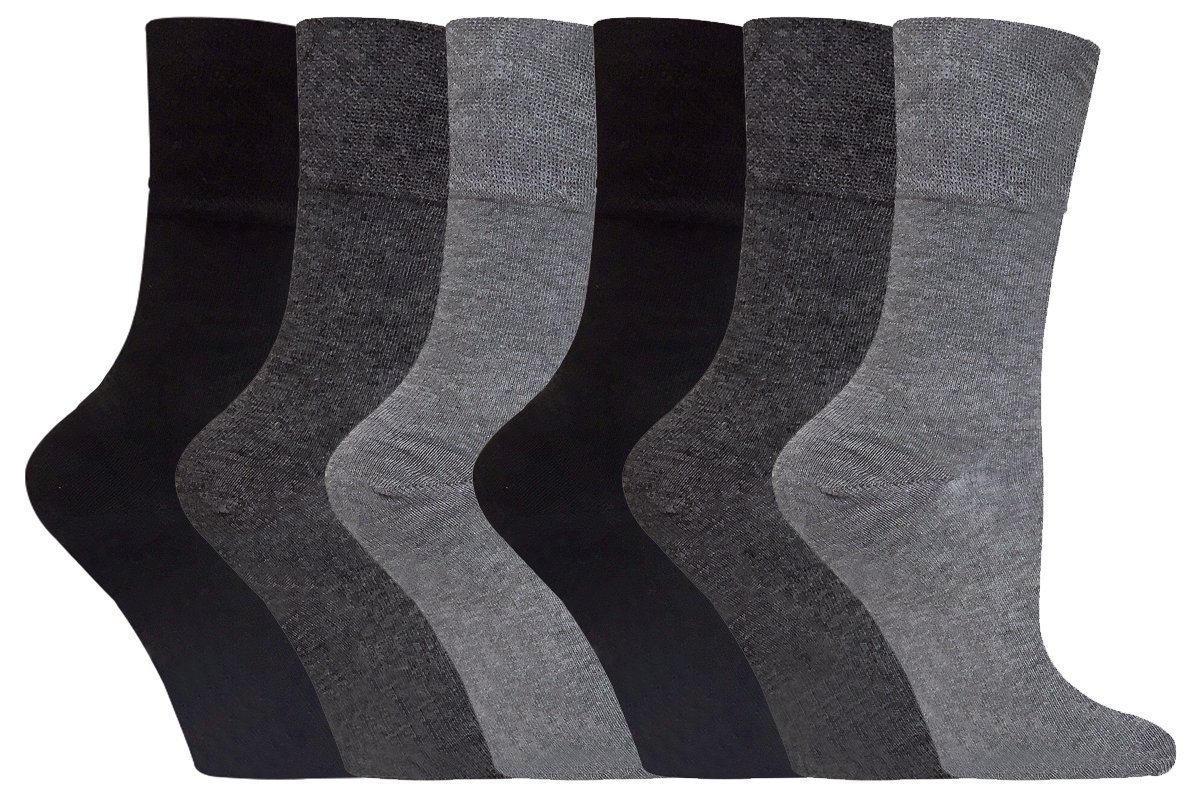 Носки Gentle Grip Без резинки GG12, 6 пар, размер 4-8 UK (37-42 EUR), фото №1