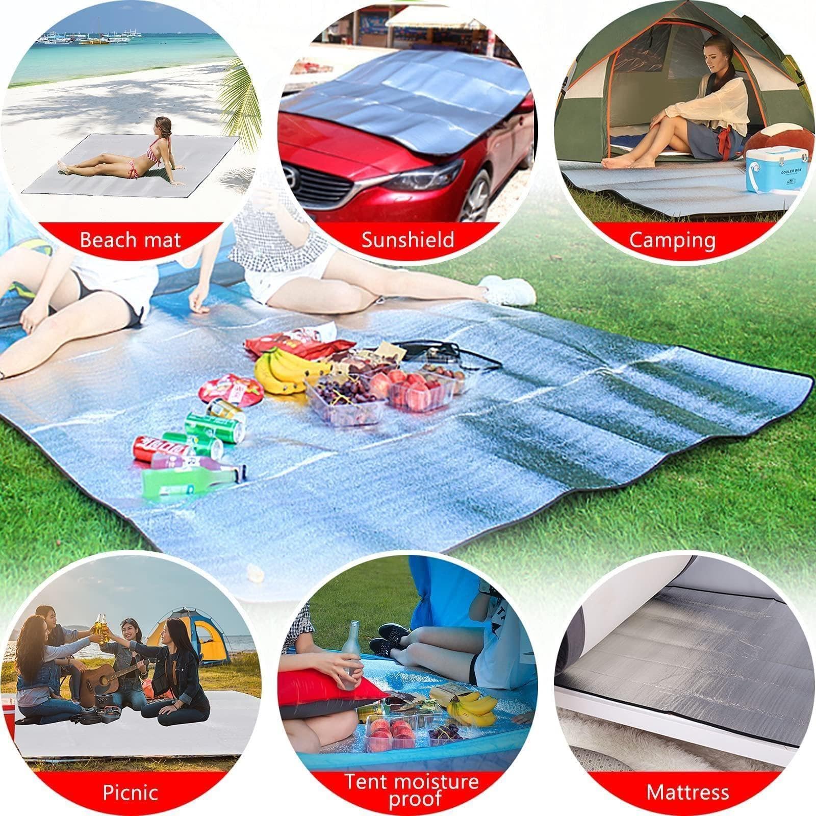 Килимок З фольги для кемпінгу 200 x 150 см складаний, фото №3