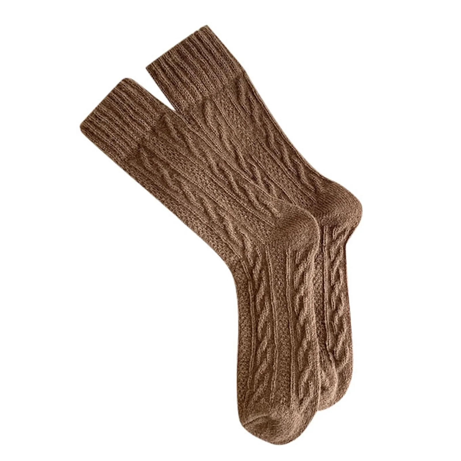 Женские носки для традиционного костюма Oktoberfest с узором кабеля Dirndl, вязаные, нескользящие, удобные, дышащие, фото №1