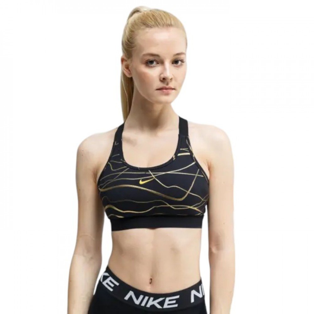Топ Nike W NK SWSH BD ICNCLSH M AOP BRA XS, фото №1