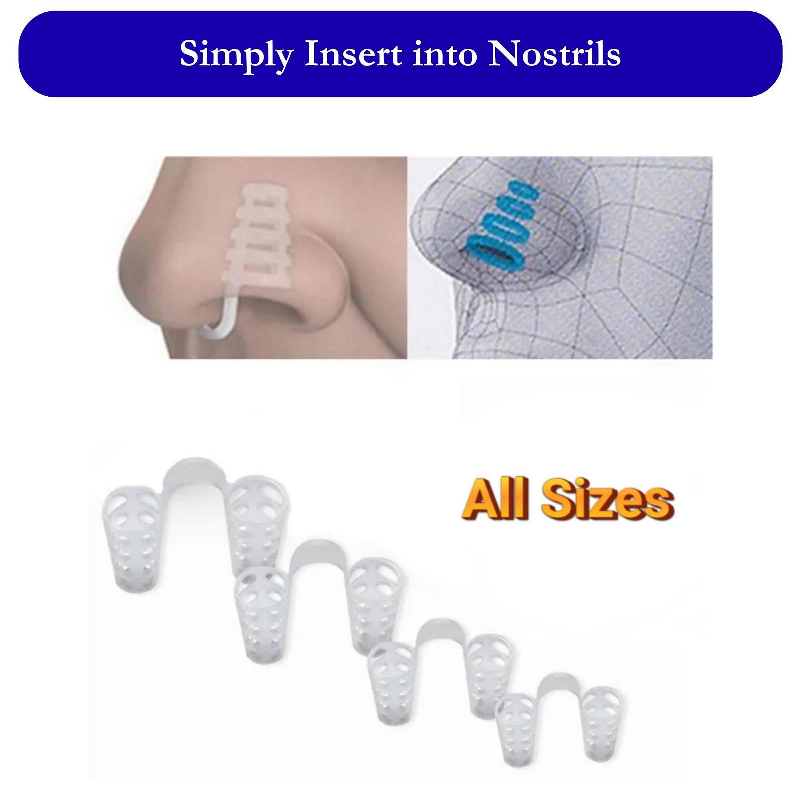 Відкривачки для носа проти хропіння Silicone Mesh 4 розміри з сітчастим мішком для зберігання та інструкціями, фото №4