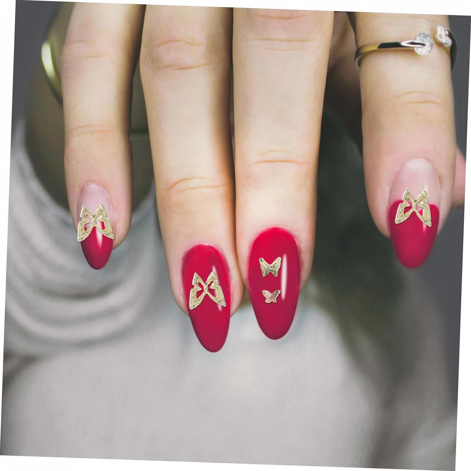 Подвески для ногтей Бабочки Healeved 40 шт. Украшения для маникюра, фото №7