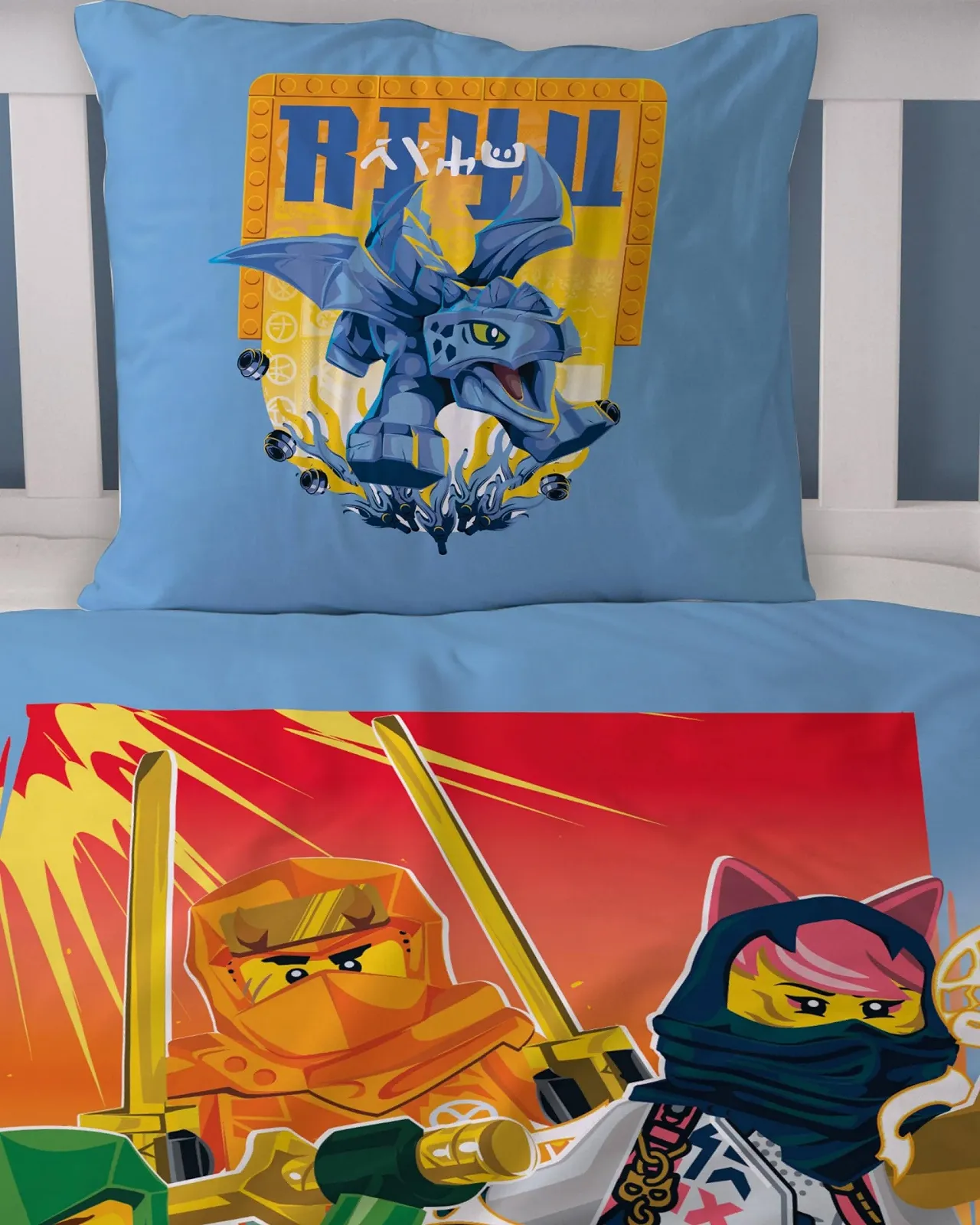Постельное белье детское Lego Ninjago Rise of the Dragons 100% Хлопок 135 x 200 см, фото №6