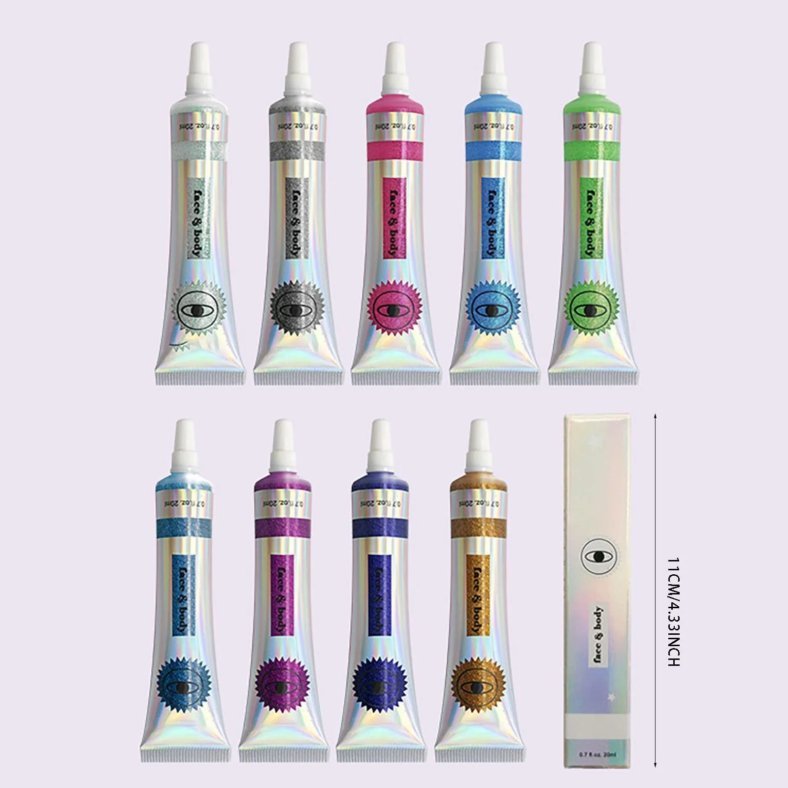 Набор кистей для теней, Тени-карандаш, Жидкая подводка для глаз с блестками, шиммером для макияжа глаз, фото №6 Набор кистей для теней, Тени-карандаш, Жидкая подводка для глаз с блестками, шиммером для макияжа глаз, фото №6