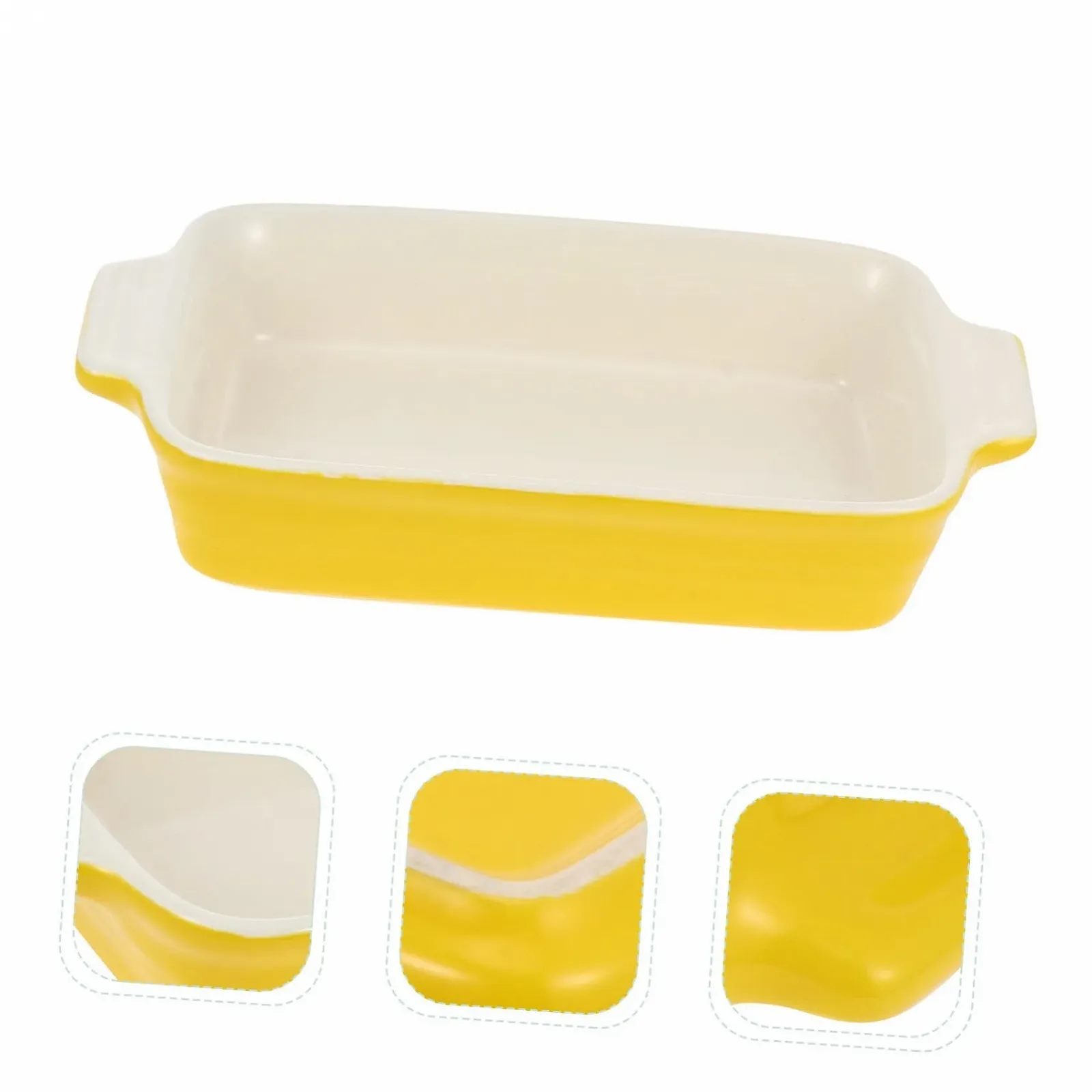 Форма для запекания Gatuida керамическая с двойными ручками термостойкая штабелируемая, фото №7 Форма для запекания Gatuida керамическая с двойными ручками термостойкая штабелируемая, фото №7