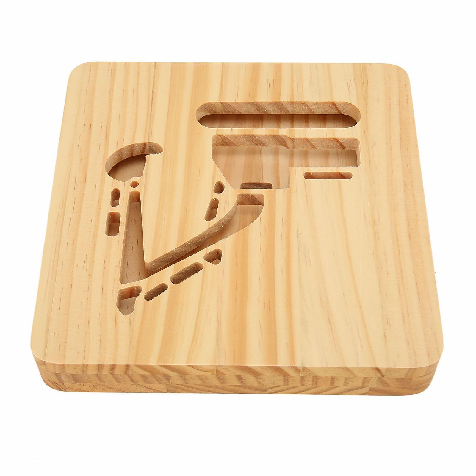 Світильник нічний Fyearfly Дерев'яний 3D USB-з'єднання Теплий, фото №7