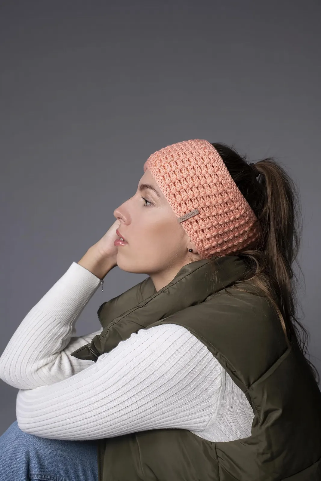 Пов'язка на голову CHILLOUTS Cleo Широка Зимова Флісова Підкладка, фото №3