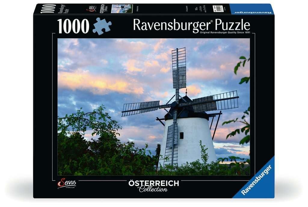 Пазл Ravensburger 12000597 Windmill at Retz 1000 елементів, фото №1