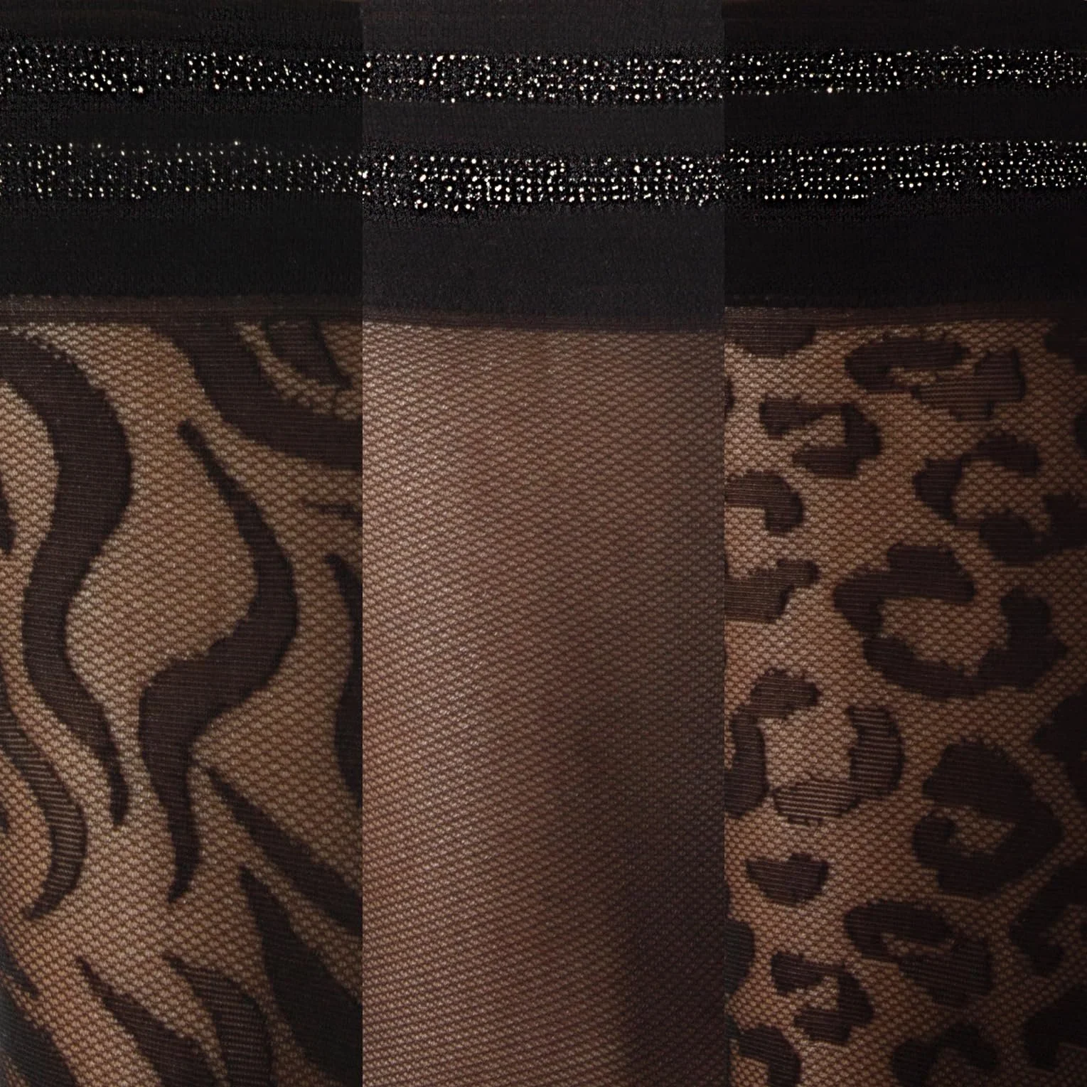 Носки Calzitaly, 3 пары, люрекс, черный, один размер, сделано в Италии, фото №3