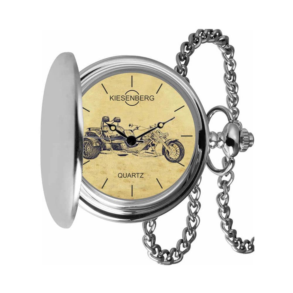 Кишеньковий годинник KIESENBERG Vintage Silver особистий подарунок для Rewaco Trike RF1 ST-3 чоловічий годинник TA-5431 сріблястий, фото №1
