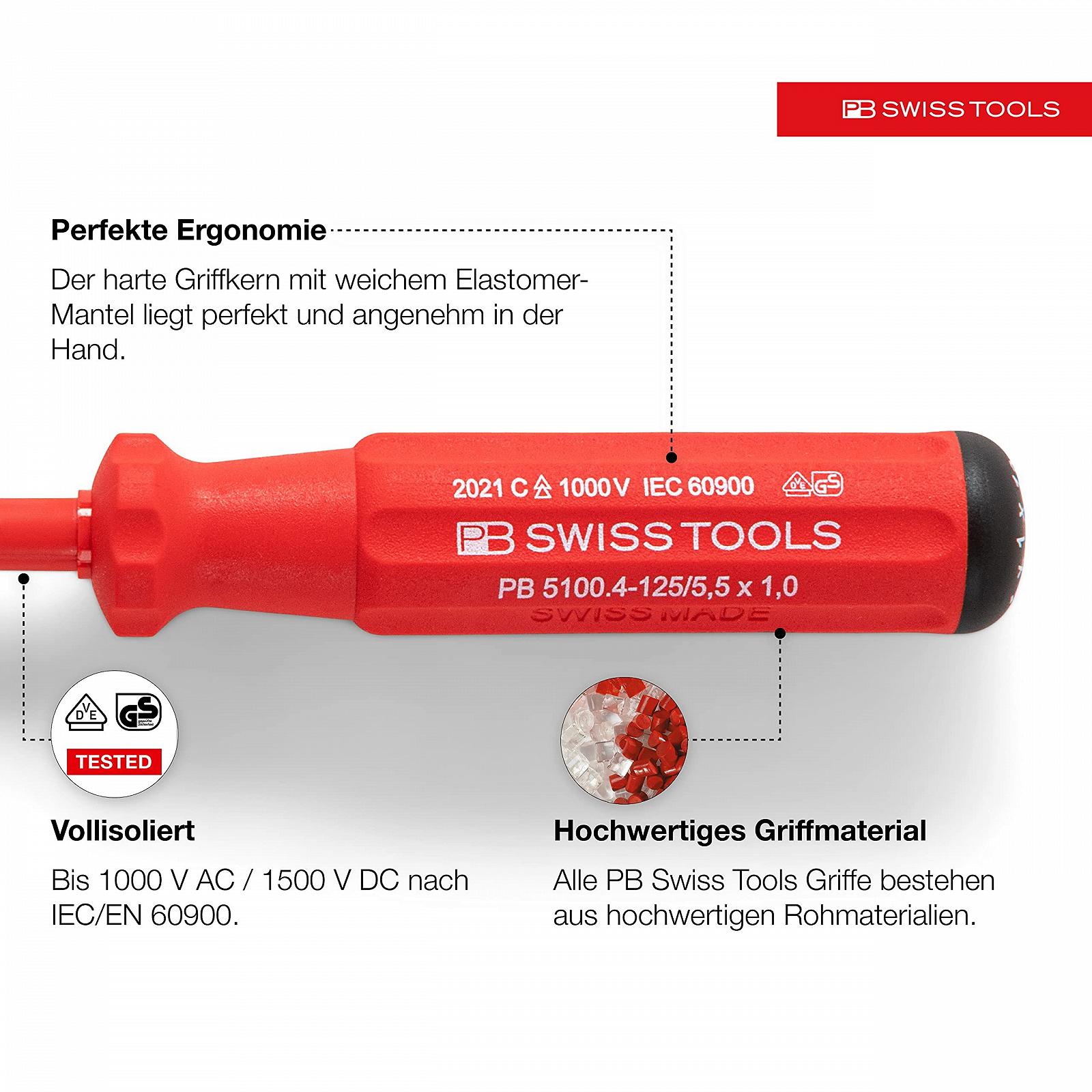 Набор отверток Torx PB Swiss Tools Torx VDE Slim PB 5549.SL 3 предмета T10/T15/T20 1000 В AC / 1500 В DC, фото №4 Набор отверток Torx PB Swiss Tools Torx VDE Slim PB 5549.SL 3 предмета T10/T15/T20 1000 В AC / 1500 В DC, фото №4