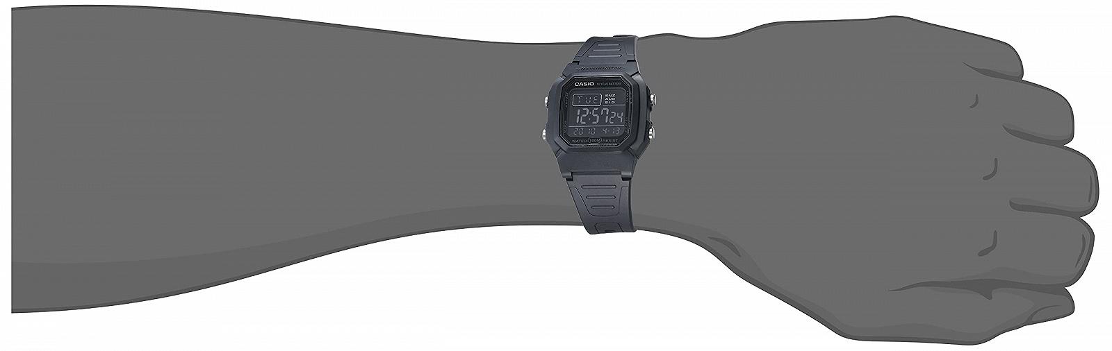 Годинник Casio Classic W-800H-1BVCF чоловічий чорний, фото №2