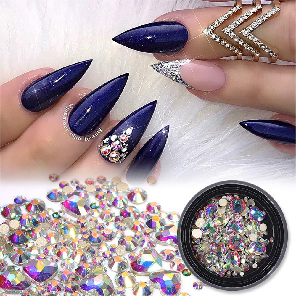 Стрази для нігтів Різні форми та кольори, 9 коробок, фото №2 Стрази для нігтів Різні форми та кольори, 9 коробок, фото №2