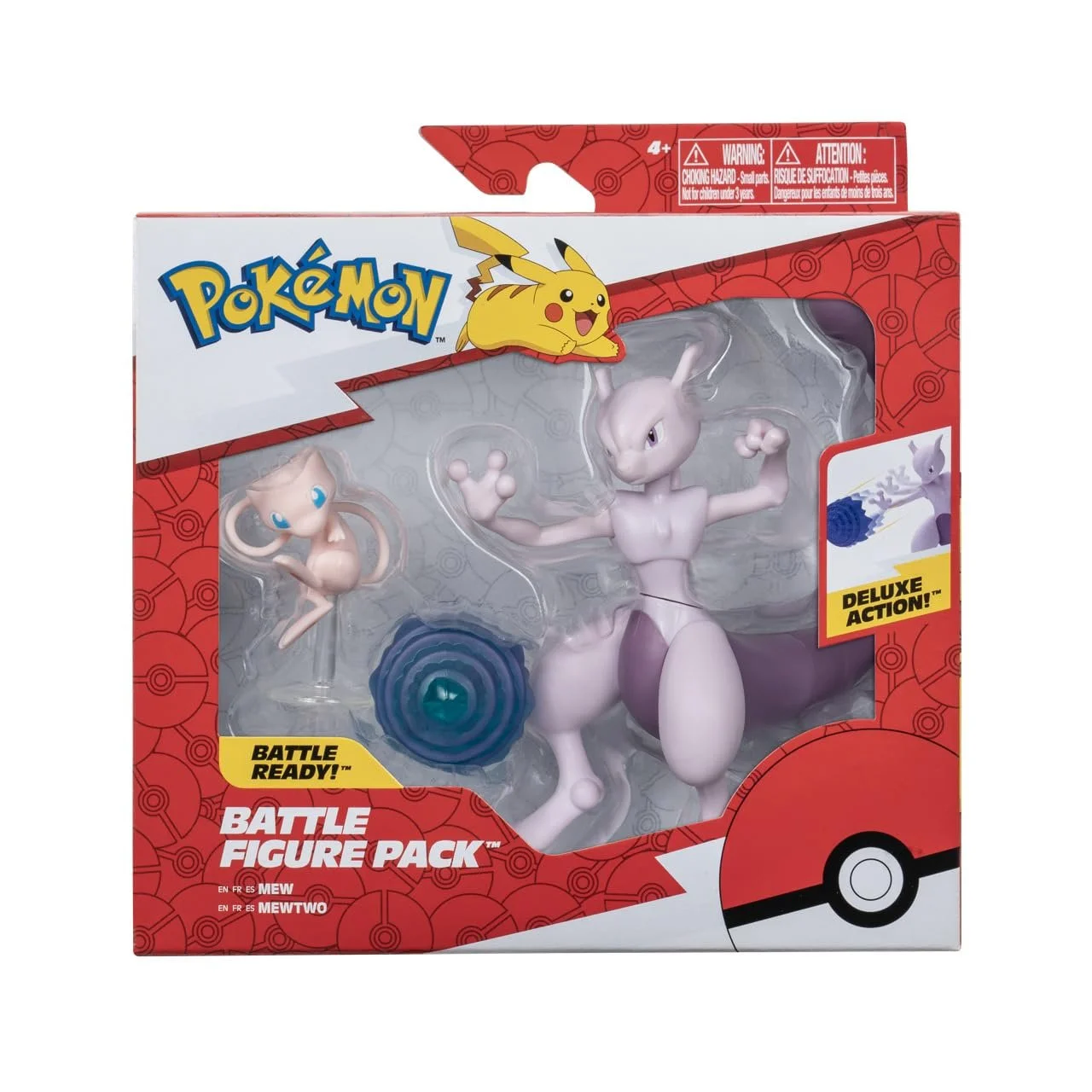 Ігровий набір фігурок Pokémon PKW2941 Mewtwo & Mew 11,5 та 5 см, фото №1