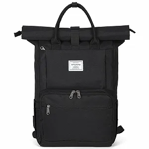 Рюкзак RAINSMORE Rolltop для ноутбука 15.6" водонепроникний розширюваний Чорний - Фото 1