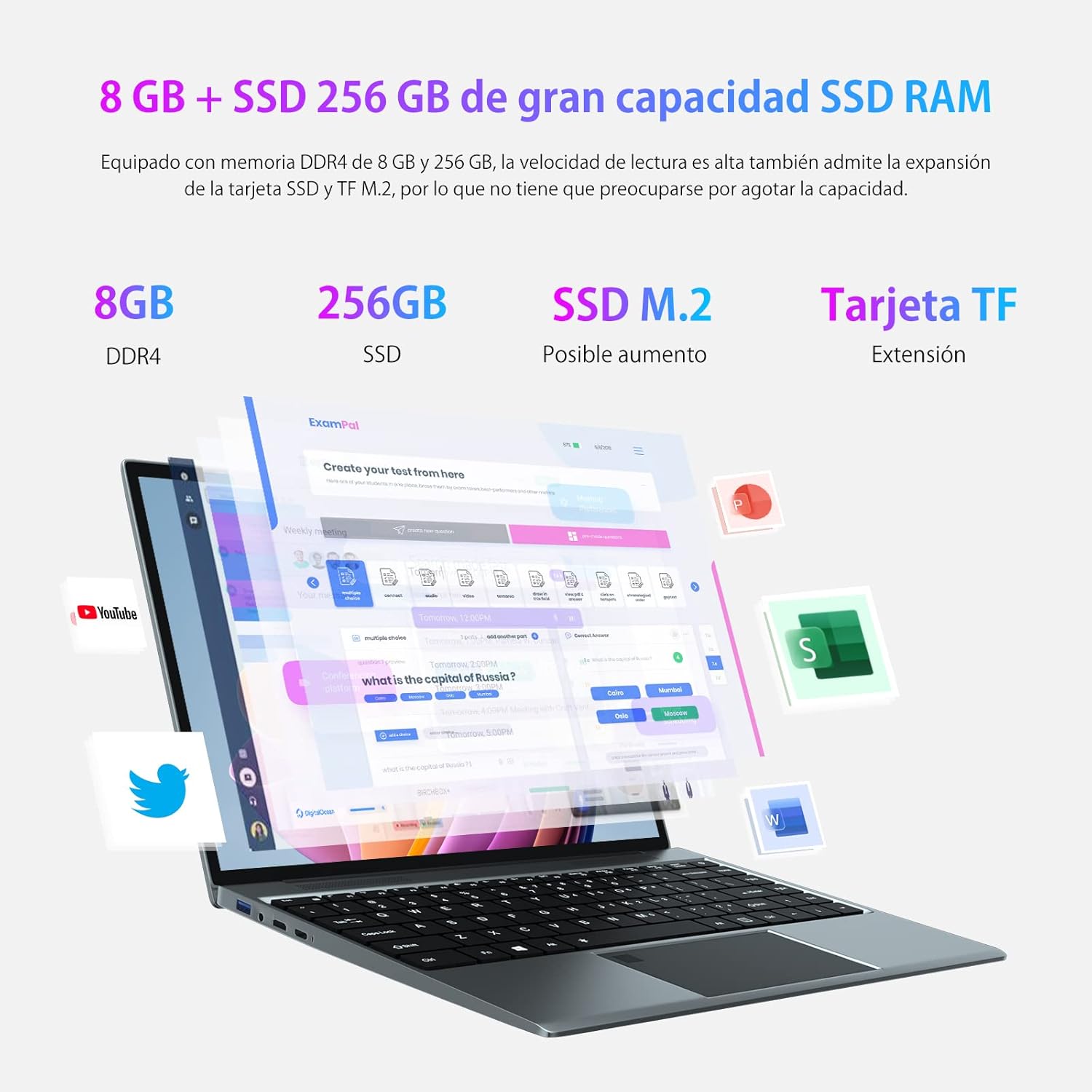 Ноутбук 13.5" ‎Morostron ‎LeadBook T6 Intel Celeron N4120 RAM 8GB SSD 256GB Win11 (UKR), фото №4