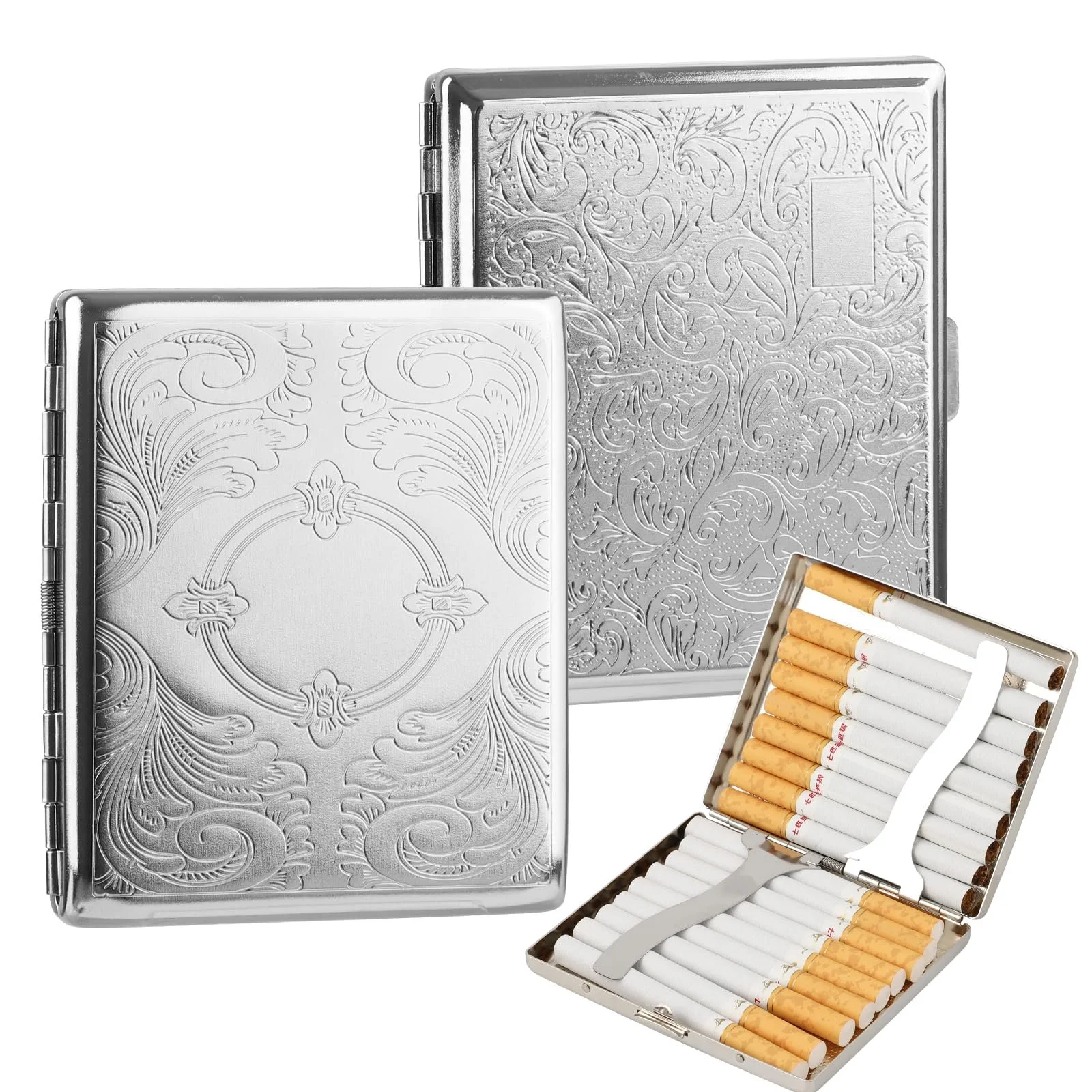Портсигар Metal 2 шт. Silver, фото №1 Портсигар Metal 2 шт. Silver, фото №1