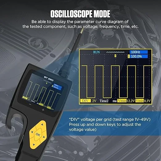 Тестер-осциллограф AUTOOL BT280 Черный, фото №5