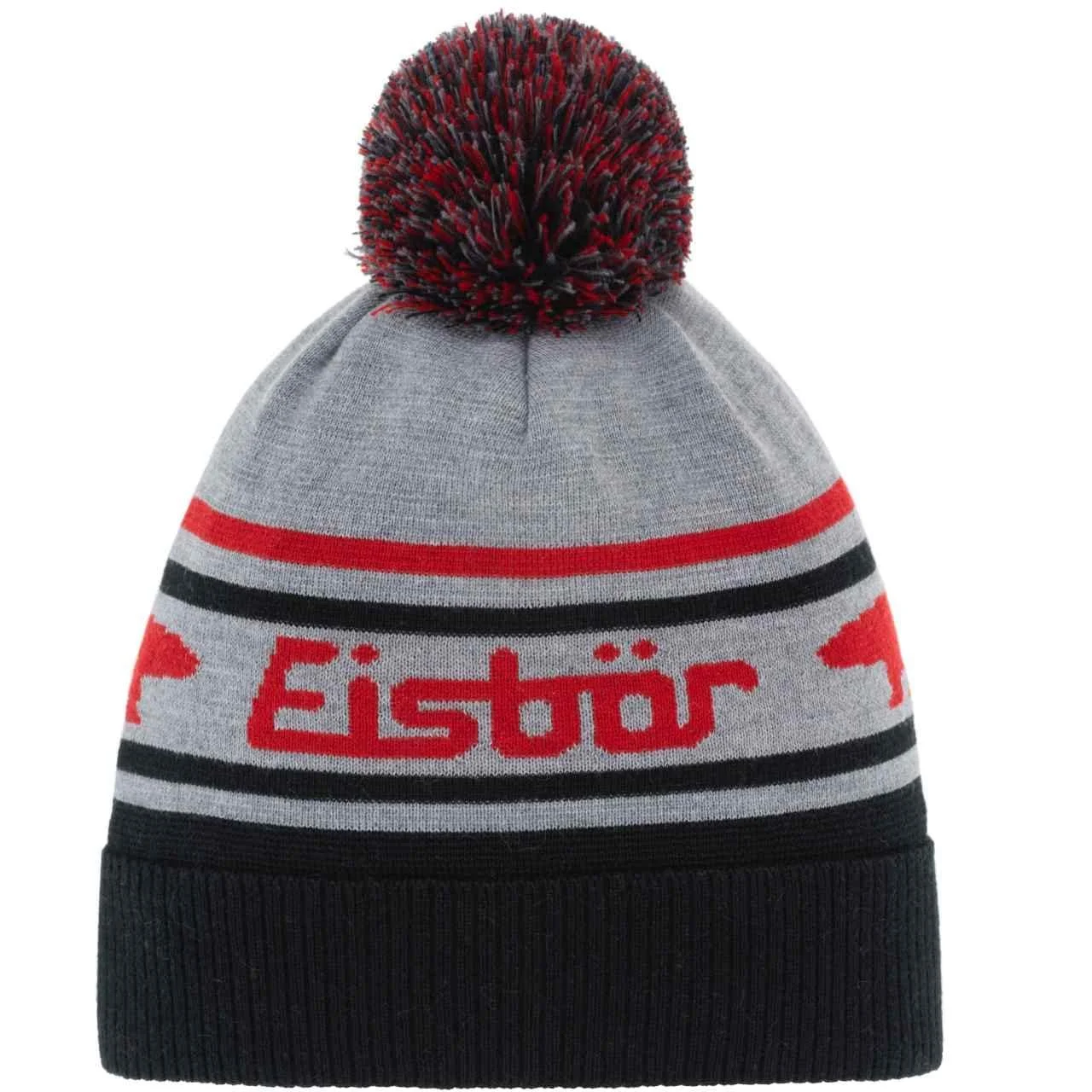 Шапка с помпоном Eisbär Chani OS Kids Чёрный / Серый, фото №1 Шапка с помпоном Eisbär Chani OS Kids Чёрный / Серый, фото №1