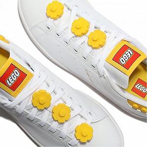 Кроссовки Adidas Stan Smith X Lego® Shoes White synthetic.ua - Фото 1