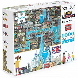 Пазл Bopster 8-bit London Pixel Jigsaw Puzzle 1000 деталей Level 3 70 x 50 см - Фото 1