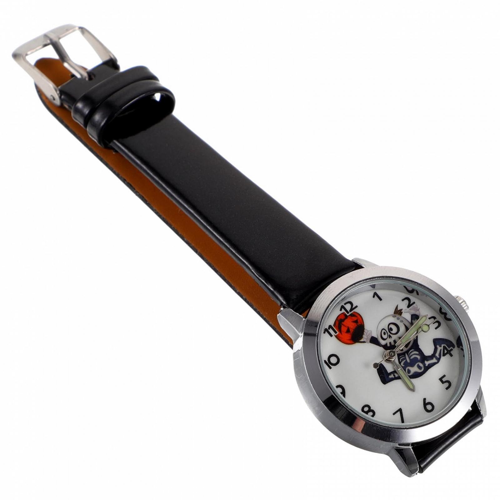 Часы Женские WRITWAA Череп Искусственная кожа Черный, фото №1 Часы Женские WRITWAA Череп Искусственная кожа Черный, фото №1