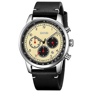 Годинник Skmei 9318 Beige-Black - Фото 1
