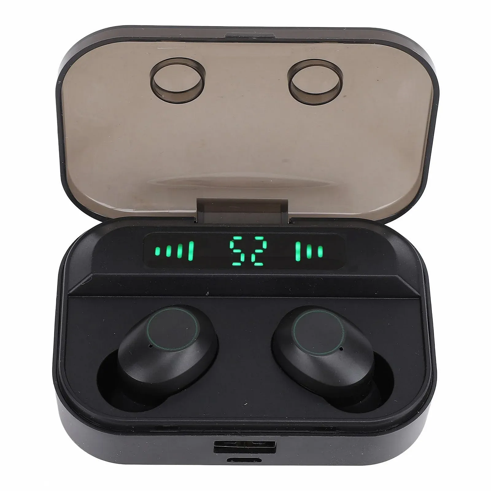 Навушники-перекладач BT, 144 мови перекладу, пристрій для перекладу мови з APP, для відтворення музики, дзвінків (чорний), фото №1