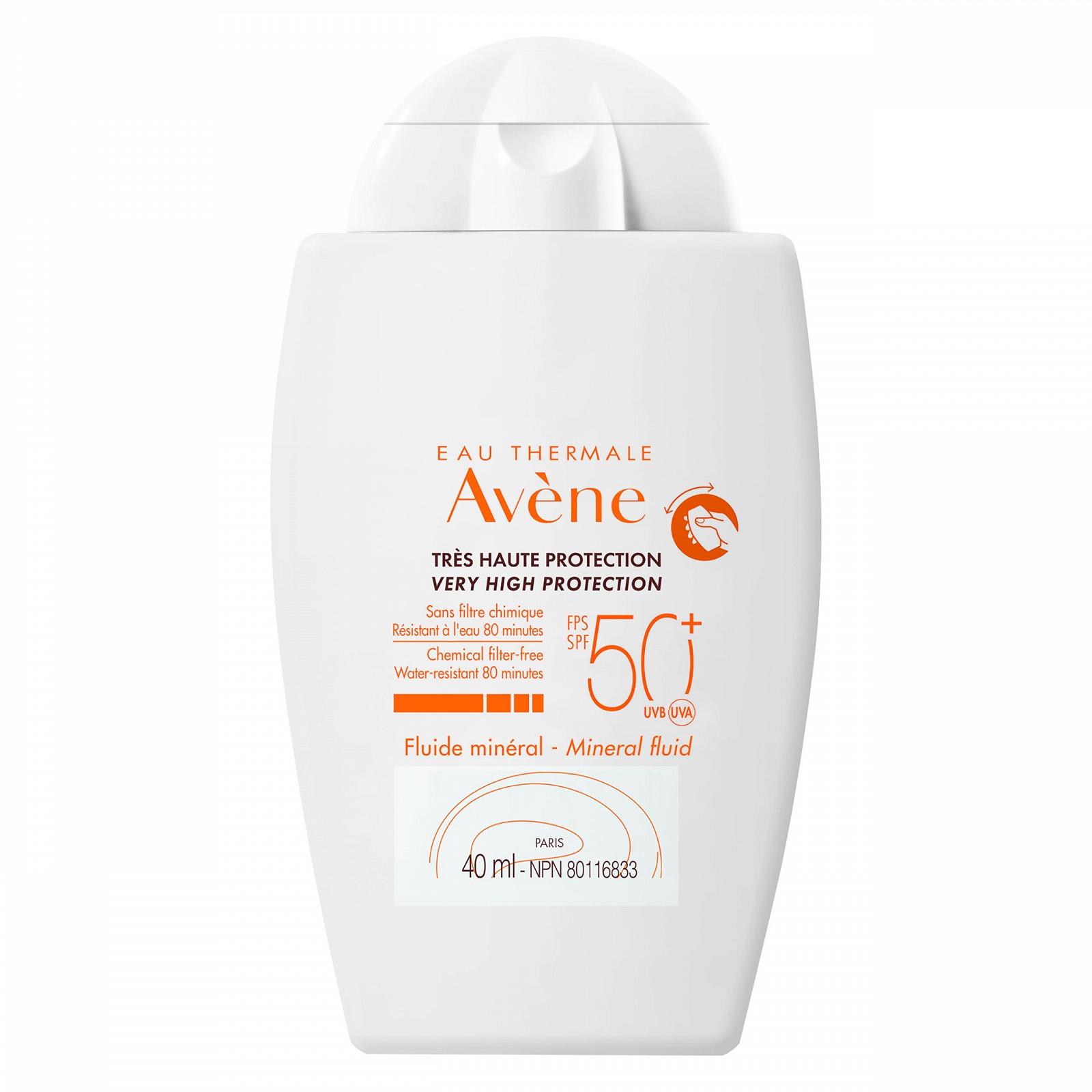 Крем для тела Avène солнцезащитный 40 мл, прозрачный, фото №1