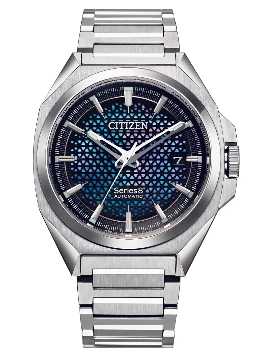 Автоматические часы Citizen NA1010-84X серебряный браслет, фото №1
