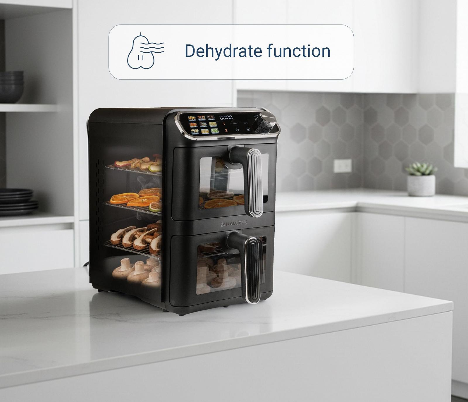 Мультипечь KALORIK Vertical XXL AFT3200 11 L Double Chamber 2260 W с LCD дисплеем и 9 программами, фото №7