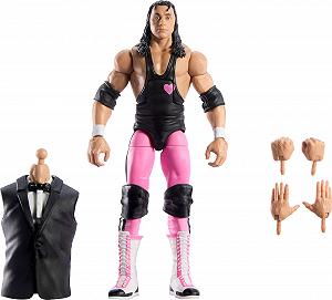 Екшн-фігурка Mattel Elite Collection WWE, преміальний набір Bret Hart Live Event, Wrestlemania з деталями Howard Finkel Build-A-Figure - Фото 1