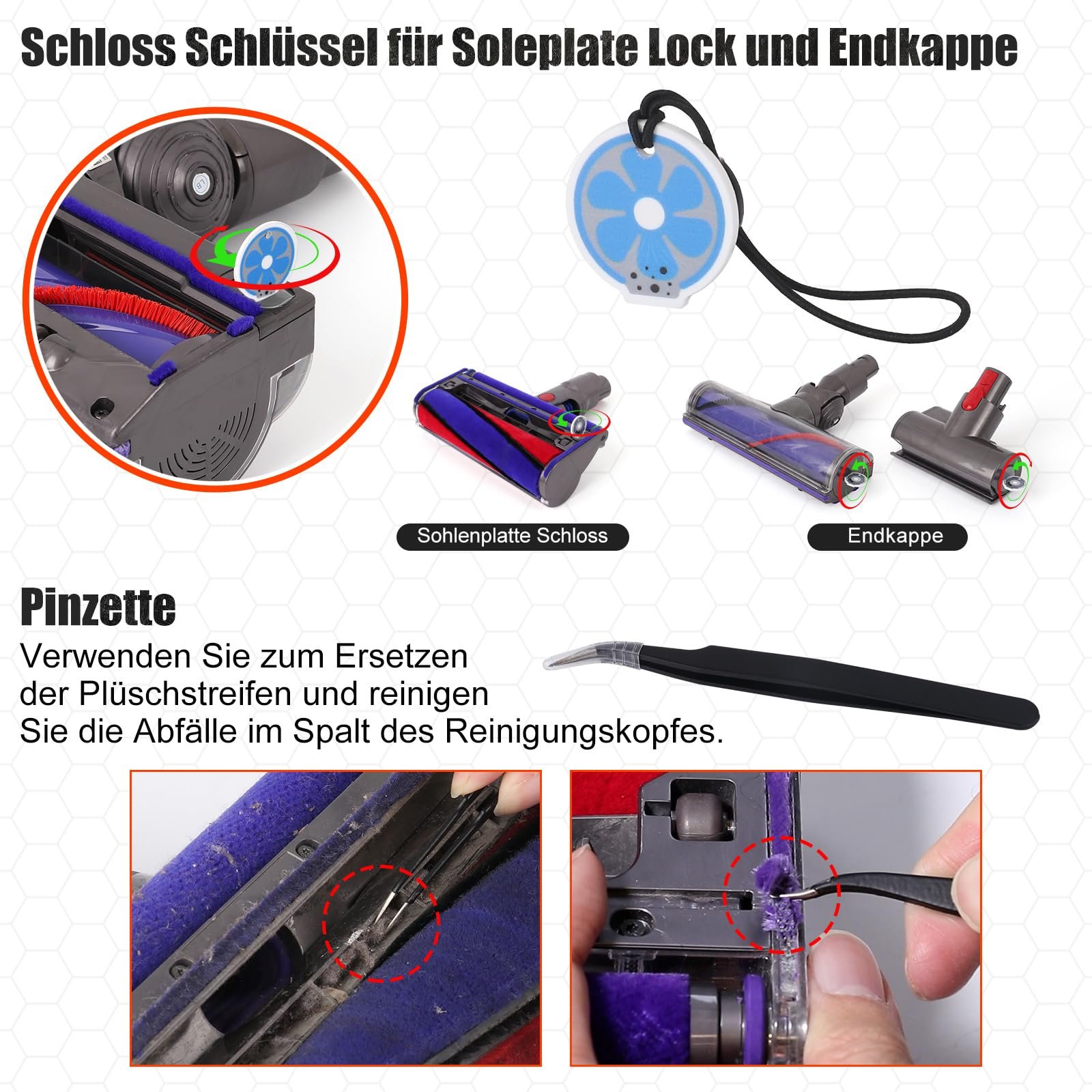 Набір викруток Dyson V6 V7 V8 V10 V11 V15 Викрутка магнітна для обслуговування та розбирання хрестова та T8 Torx, фото №5