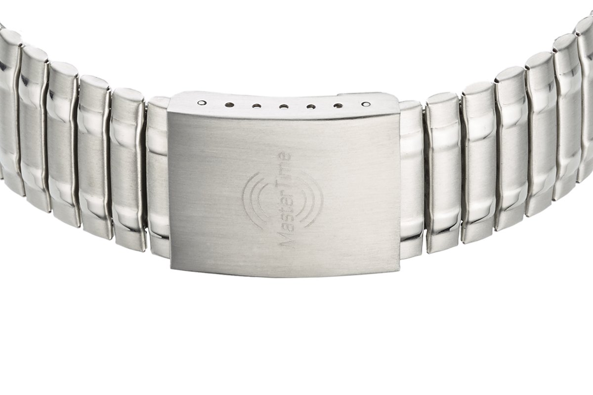 Часы мужские радиоуправляемые кварцевые Master Time Classic MTGA-10308-22M аналого-цифровые с браслетом из нержавеющей стали, серебристые, фото №2