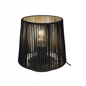 Настільна лампа Jueric Manila 200 мм E27 40 Вт чорна шовкова стрічка - Фото 1