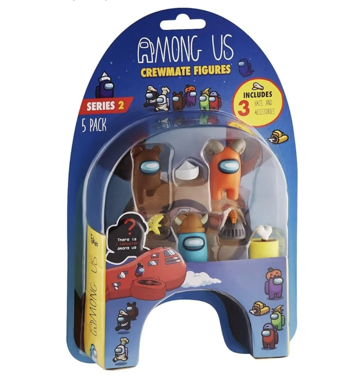 Ігрові фігурки Among Us Crewmate Series 2 Набір з 5 шт. з аксесуарами, фото №1