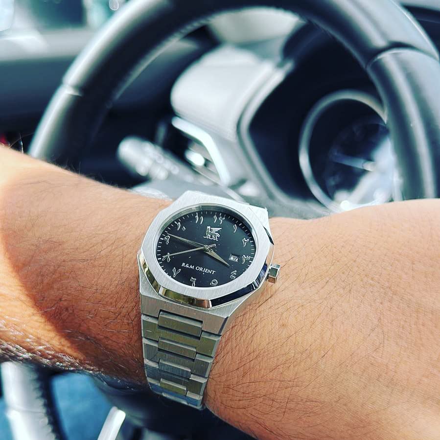 Годинник R&M ORIENT Чоловічий Арабські Цифри Нержавіюча Сталь Аналоговий Кварцевий Сапфірове Скло Великий Дизайнерський Модний Водонепроникний З Арабським Календарем, фото №7 Годинник R&M ORIENT Чоловічий Арабські Цифри Нержавіюча Сталь Аналоговий Кварцевий Сапфірове Скло Великий Дизайнерський Модний Водонепроникний З Арабським Календарем, фото №7