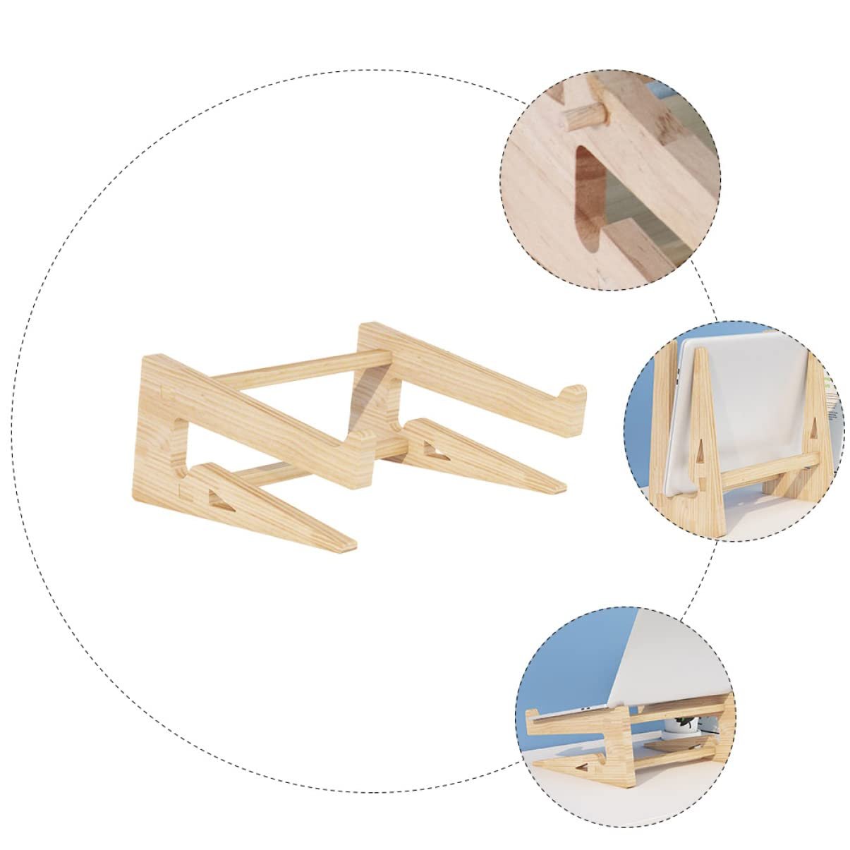 Подставка для ноутбука TEHAUX Деревянная, фото №3