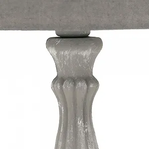 Настільна лампа Grafelstein кантрі шеббі-шик E14 сіра synthetic.ua - Фото 1