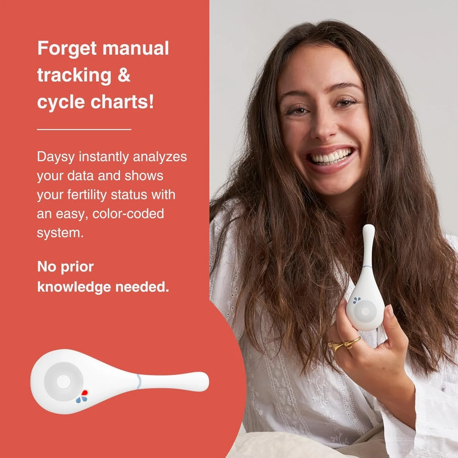 Трекер фертильности Daysy / точность 99% / с приложением / Белый, фото №5