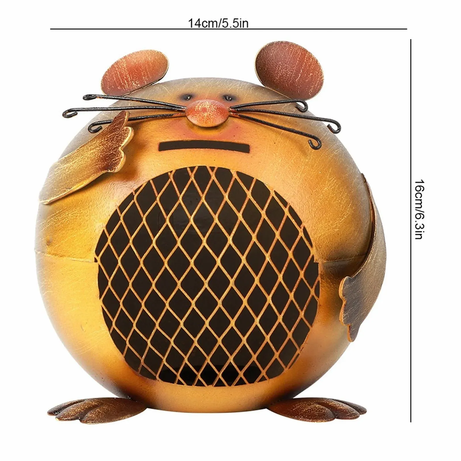 Скарбничка залізна порожниста декоративна, фото №2