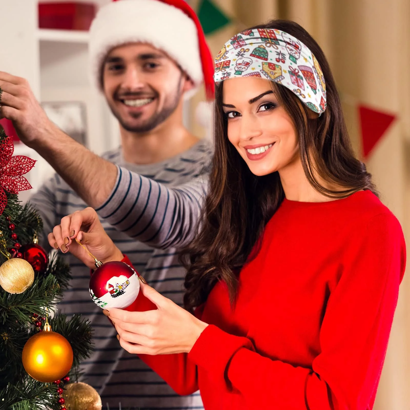 Набір Різдвяних Пов'язок на Голову (4 шт.), фото №6