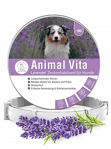 Нашийник від кліщів Animal Vita лавандовий 100% натуральний водонепроникний регульований до 8 місяців захисту - Фото 1