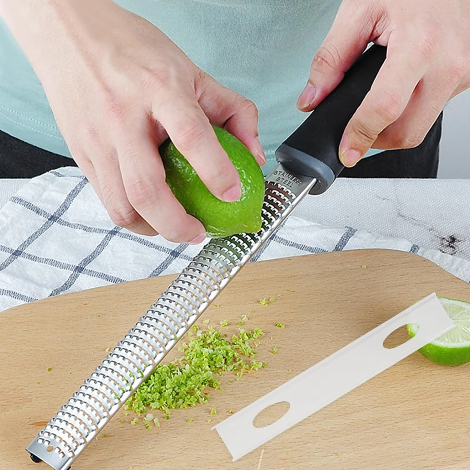 Набор терок 2 шт., нержавеющая сталь., фото №6