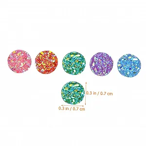 Стрази NUOBESTY 100 шт., плоскі, декоративні для одягу, чохлів для телефонів, взуття та аксесуарів для рукоділля та творчих ідей synthetic.ua - Фото 1