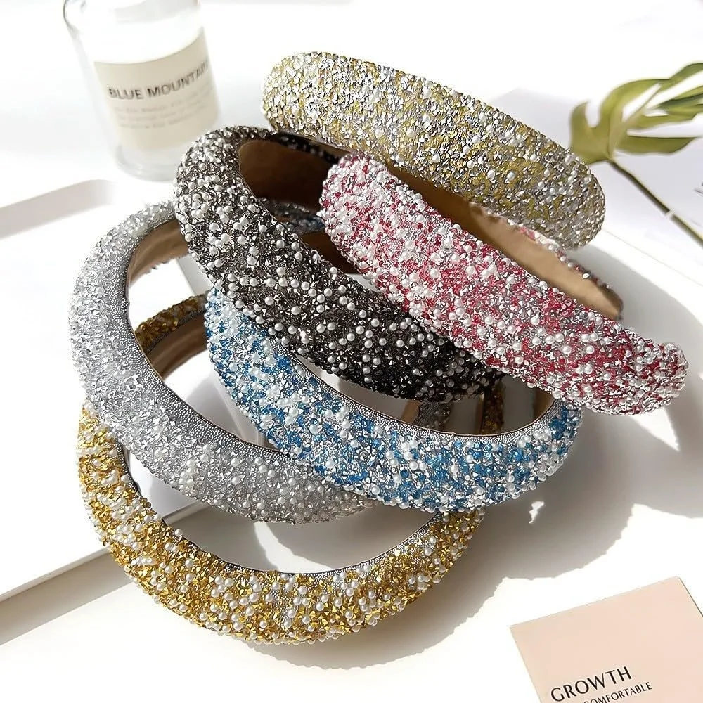 Обруч Женский / Для девушек со стразами и блестками, фото №3