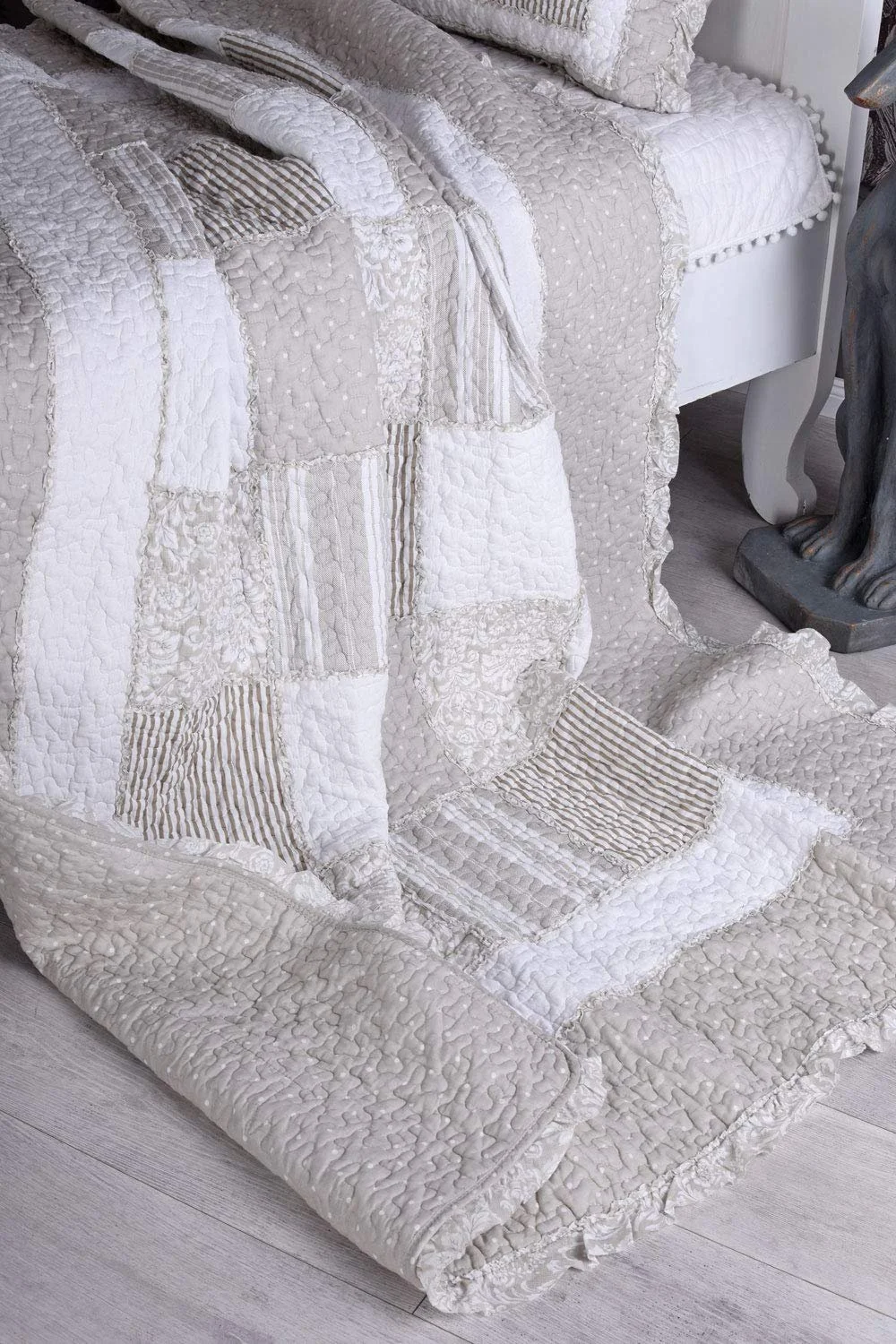 Покривало Клаптикове Palazzo Exclusive Villa Lola 150 x 200 см Сірий, фото №3